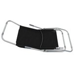 vidaXL Chaises longues pliables lot de 2 Textilène Noir