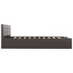 vidaXL Cadre de lit avec rangement hydraulique Similicuir 180x200 cm