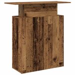 vidaXL Bureau de réception vieux bois 100x40x104 cm bois d'ingénierie