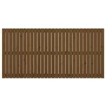 vidaXL Tête de lit murale Marron miel 185x3x90 cm Bois massif de pin