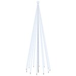 vidaXL Sapin de Noël avec piquet Blanc froid 732 LED 500 cm