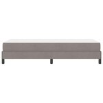 vidaXL Lit à ressorts avec matelas Taupe 100 x 200 cm tissu