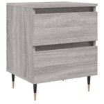 vidaXL Table de chevet sonoma gris 40x35x50 cm bois d’ingénierie