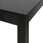 vidaXL Table de bar MDF noir 115x55x107 cm