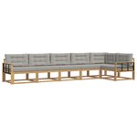 vidaXL Ensemble de canapés d'extérieur 4 Pièces Blanc et gris clair