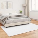 vidaXL Tapis en Fourrure Synthétique de Lapin Olite Blanc 140 x 200 cm