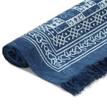 vidaXL Tapis Kilim Coton 120 x 180 cm avec motif Bleu