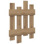 vidaXL Porte-manteau mural avec stockage Chêne artisan 60 x 3 x 82 cm