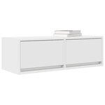 vidaXL Meuble TV blanc 80x31x25 5 cm bois d'ingénierie