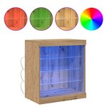 vidaXL Buffet chêne artisanal 60.5 x 37 x 67 cm Bois d'ingénierie