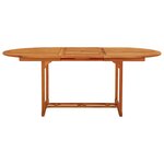 vidaXL Table de jardin 200x100x75 cm Bois d'eucalyptus solide