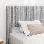 vidaXL Cadre de lit avec rangement et tête de lit Sonoma gris