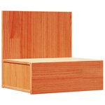vidaXL Table de chevet avec tiroir Marron cire 42 x 32 5 x 40 cm