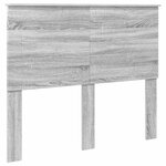 vidaXL Cadre de lit Gris Sonoma 120 x 190 cm Bois de pin massif