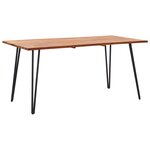 Vidaxl mobilier à dîner d'extérieur 5 pièces acacia et résine tressée