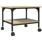 vidaXL Support d'imprimante à 2 niveaux chêne sonoma 50x40x38 cm