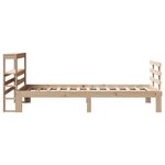 vidaXL Cadre de lit avec tête de lit sans matelas 75x190 cm