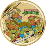 Pièce de monnaie en Cupronickel 1 Dollar g 13.5 Millésime 2025 TEENAGE MUTANT NINJA TURTLES
