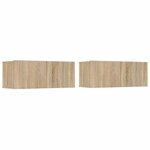 vidaXL Ensemble de meubles TV 4 Pièces Chêne sonoma Bois d'ingénierie