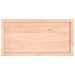 vidaXL Étagère murale 100x50x(2-6) cm bois de chêne massif non traité
