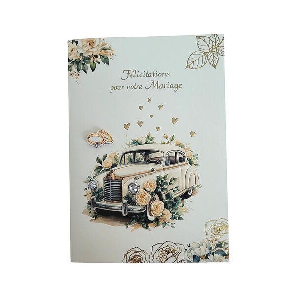 Carte De Voeux - Mariage - Félicitations Pour Votre Mariage