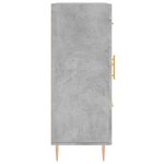 vidaXL Buffet gris béton 69 5x34x90 cm bois d'ingénierie