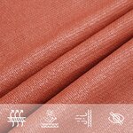vidaXL Voile d'ombrage 160 g/m² Terre cuite 3x4 5 m PEHD