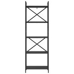 vidaXL Étagère Chêne noir 56 x 34 x 171 cm Bois d'ingénierie
