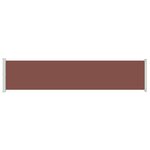 vidaXL Auvent latéral rétractable de patio 140x600 cm Marron