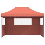 vidaXL Tente de fête 279 x 410 x 315 cm Terre cuite Tissu Oxford