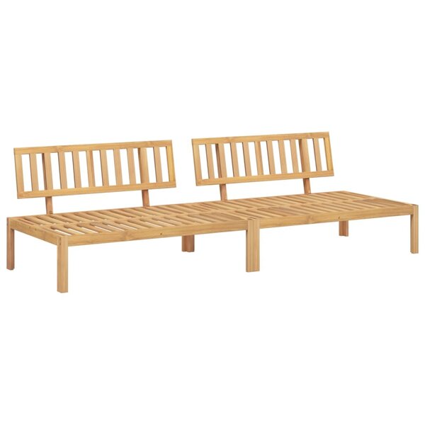 vidaXL Canapés centraux palette de jardin 2 Pièces bois massif d'acacia