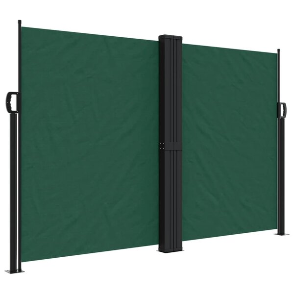 vidaXL Auvent latéral rétractable vert foncé 160x600 cm