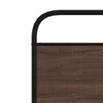 vidaXL Tête de lit chêne marron 90 cm acier et bois d'ingénierie
