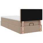 vidaXL Cadre de lit ottoman et matelas cappuccino 90x190 cm similicuir