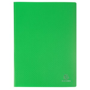 Protège-documents En Polypropylène 5/10e Opak Pochettes Cristal 80 Vues - A4 - Vert Clair - X 10 - Exacompta