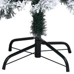 vidaXL Sapin de Noël artificiel avec neige floquée vert 180 cm PVC