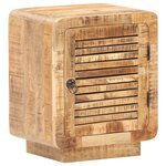 vidaXL Table de chevet 40x30x50 cm Bois de manguier brut