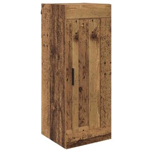 vidaXL Meuble mural Bois Ancien 34 5 x 34 x 90 cm Bois d'ingénierie