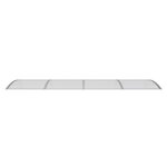 vidaXL Auvent de porte Gris 350x100 cm Polycarbonate