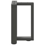 vidaXL Pieds de table basse en T 2 pièces Anthracite 38 x 25 x (42-43) cm Acier
