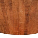 vidaXL Table basse Ø 52x30 cm bois de manguier brut massif