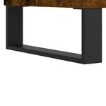 vidaXL Table de chevet chêne fumé 40x30x50 cm bois d'ingénierie