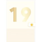 Carte D'anniversaire 19 Ans En Or - Blanc - A Message - Pour Ados Fille Garçon - 11 5 X 17 Cm - Draeger paris