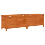 vidaXL Boîte de rangement de jardin marron bois massif de sapin