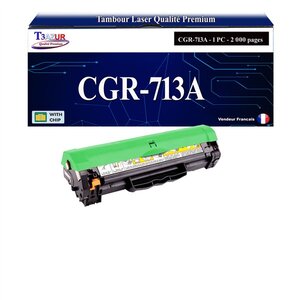 T3AZUR -Toner compatible avec Canon 713 (1871B002) pour Canon LBP-3250  LBP3250