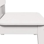 vidaXL Chaise de jardin blanc 60x52 5x72 cm bois de pin massif