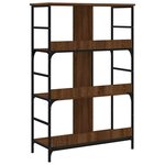 vidaXL Bibliothèque chêne marron 78 5x33x117 5 cm bois d'ingénierie