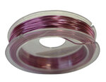 Fil aluminium ultra fin Ø 0 6 mm 10 m Rose