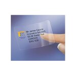Étiquettes pour lot adaptées aux imprimantes laser 210 x 297 mm 25 feuilles 1 étiquette par feuille auto-adhésives transparentes (paquet 25 unités)