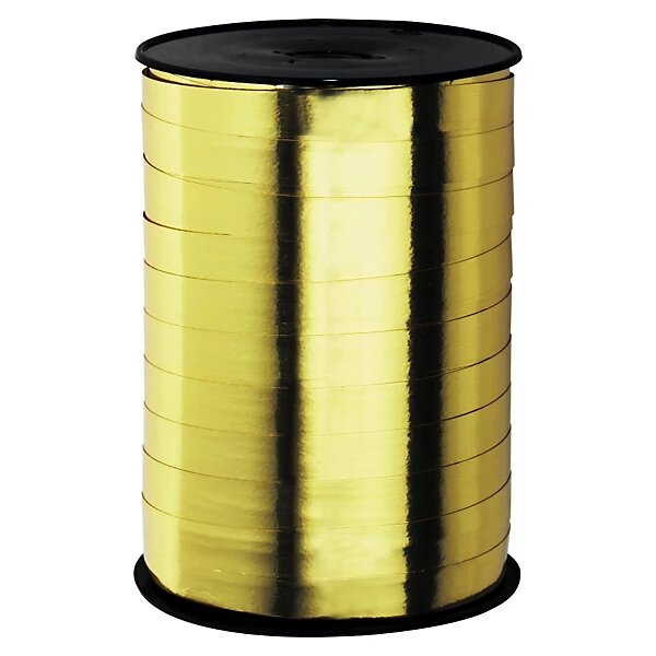 Bolduc effet miroir or 10 mm x 250 m (lot de 2)